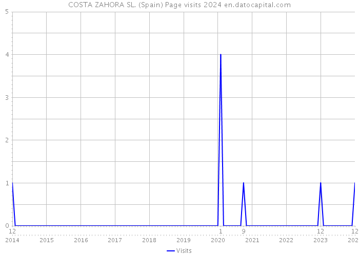 COSTA ZAHORA SL. (Spain) Page visits 2024 