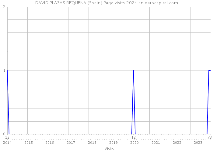 DAVID PLAZAS REQUENA (Spain) Page visits 2024 