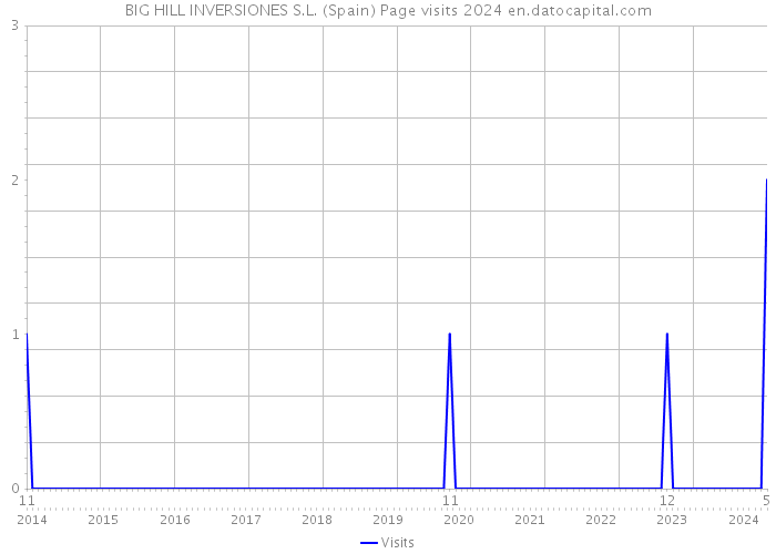 BIG HILL INVERSIONES S.L. (Spain) Page visits 2024 