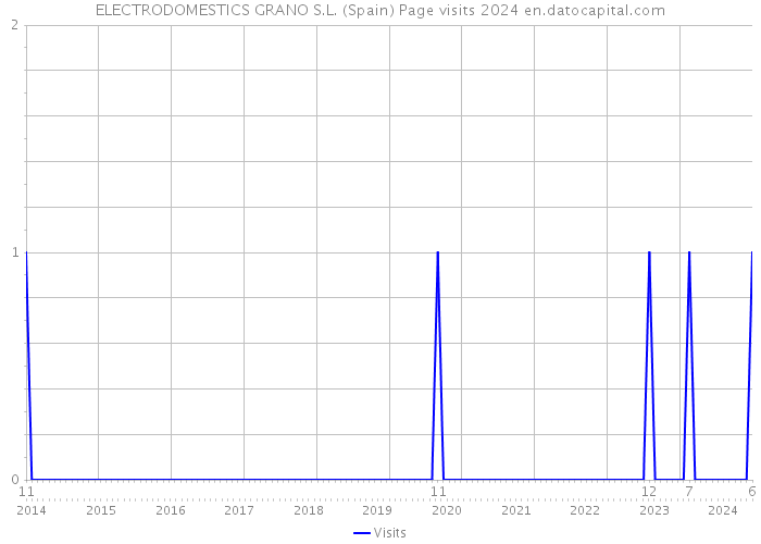 ELECTRODOMESTICS GRANO S.L. (Spain) Page visits 2024 