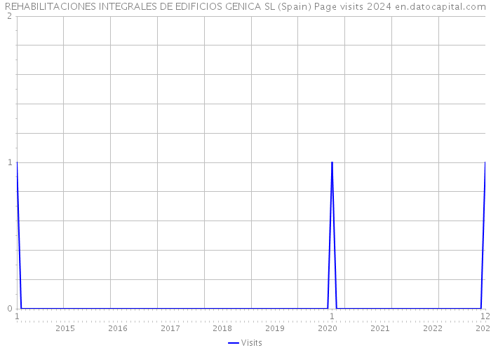 REHABILITACIONES INTEGRALES DE EDIFICIOS GENICA SL (Spain) Page visits 2024 