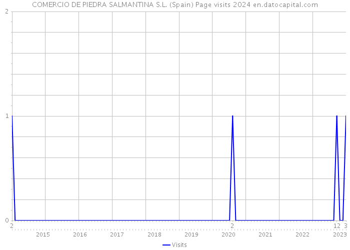 COMERCIO DE PIEDRA SALMANTINA S.L. (Spain) Page visits 2024 