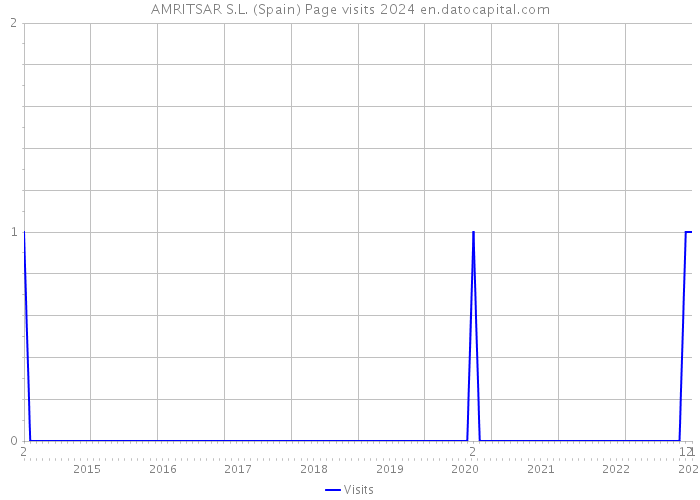 AMRITSAR S.L. (Spain) Page visits 2024 