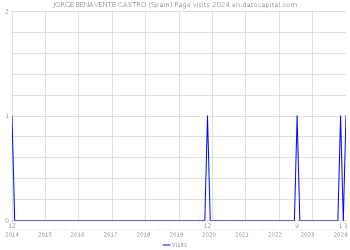JORGE BENAVENTE CASTRO (Spain) Page visits 2024 