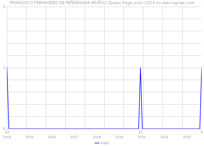 FRANCISCO FERNANDEZ DE PEÑARANDA MUÑOZ (Spain) Page visits 2024 