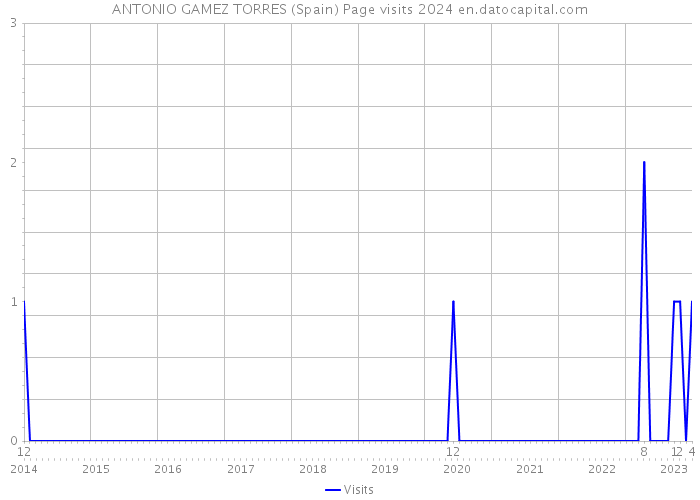 ANTONIO GAMEZ TORRES (Spain) Page visits 2024 