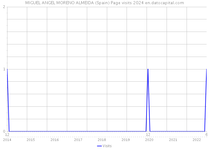 MIGUEL ANGEL MORENO ALMEIDA (Spain) Page visits 2024 