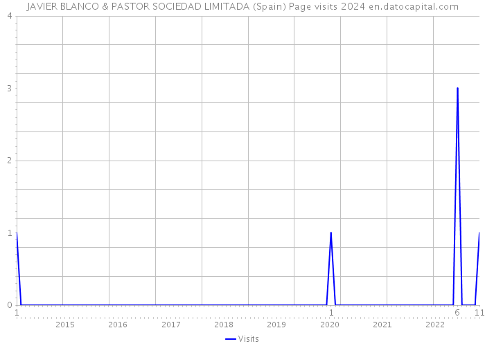 JAVIER BLANCO & PASTOR SOCIEDAD LIMITADA (Spain) Page visits 2024 