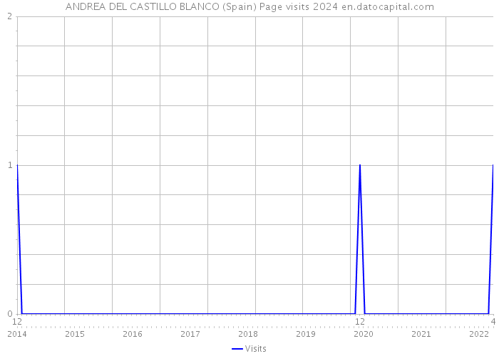 ANDREA DEL CASTILLO BLANCO (Spain) Page visits 2024 