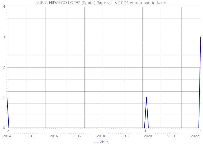 NURIA HIDALGO LOPEZ (Spain) Page visits 2024 