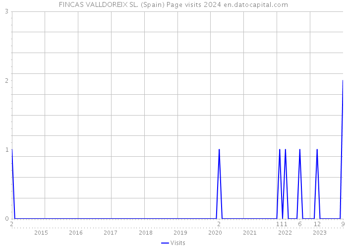 FINCAS VALLDOREIX SL. (Spain) Page visits 2024 