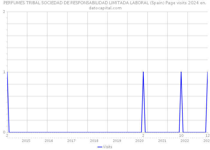 PERFUMES TRIBAL SOCIEDAD DE RESPONSABILIDAD LIMITADA LABORAL (Spain) Page visits 2024 
