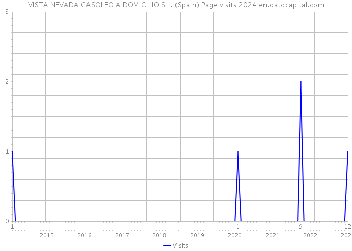 VISTA NEVADA GASOLEO A DOMICILIO S.L. (Spain) Page visits 2024 