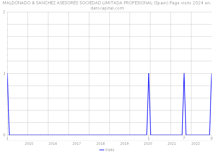 MALDONADO & SANCHEZ ASESORES SOCIEDAD LIMITADA PROFESIONAL (Spain) Page visits 2024 