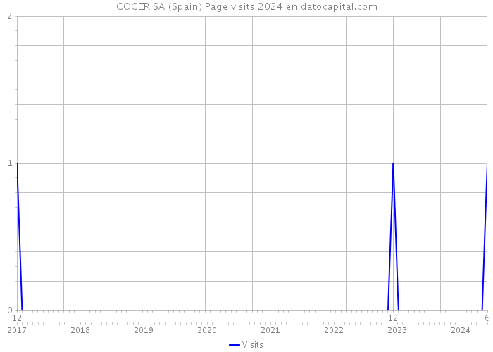 COCER SA (Spain) Page visits 2024 