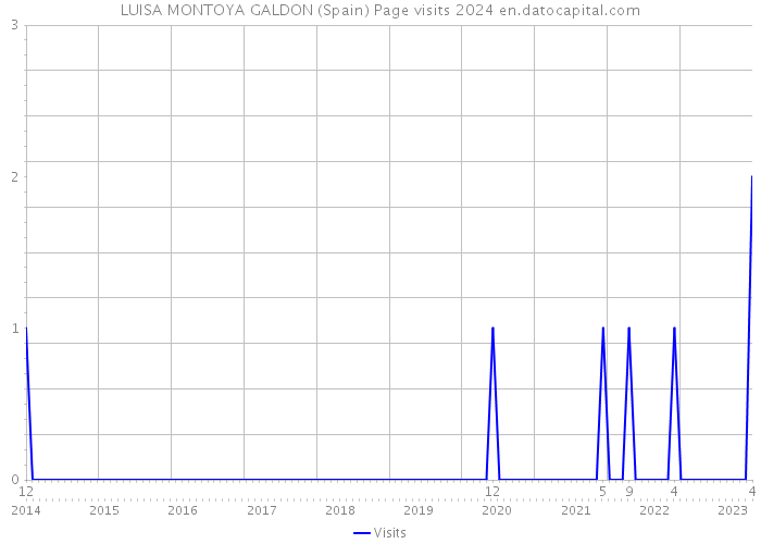 LUISA MONTOYA GALDON (Spain) Page visits 2024 