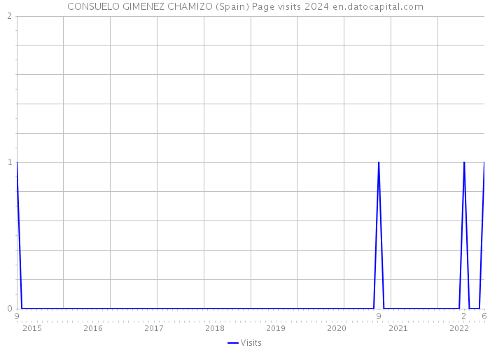 CONSUELO GIMENEZ CHAMIZO (Spain) Page visits 2024 