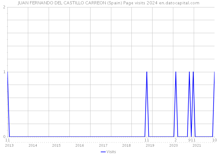 JUAN FERNANDO DEL CASTILLO CARREON (Spain) Page visits 2024 