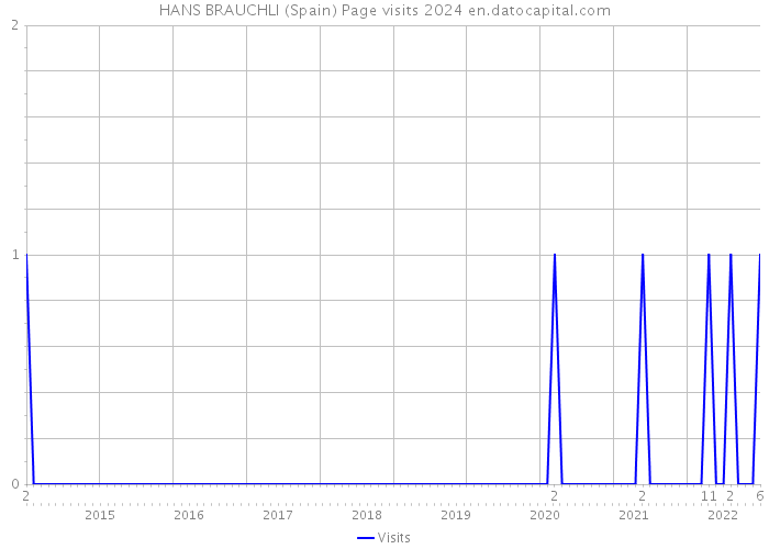 HANS BRAUCHLI (Spain) Page visits 2024 