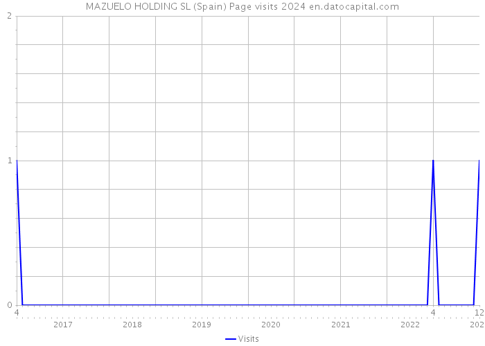 MAZUELO HOLDING SL (Spain) Page visits 2024 