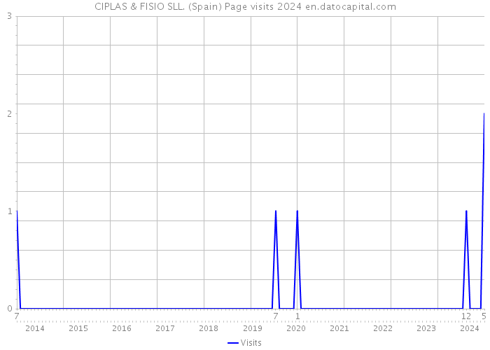 CIPLAS & FISIO SLL. (Spain) Page visits 2024 