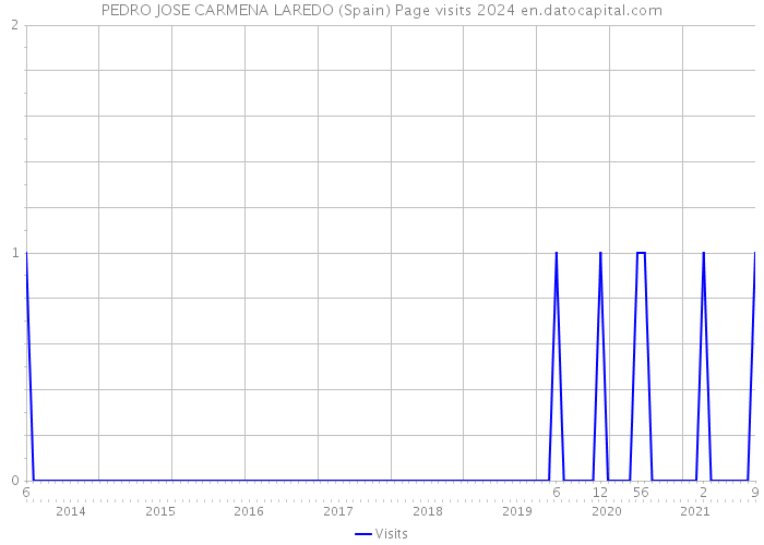 PEDRO JOSE CARMENA LAREDO (Spain) Page visits 2024 