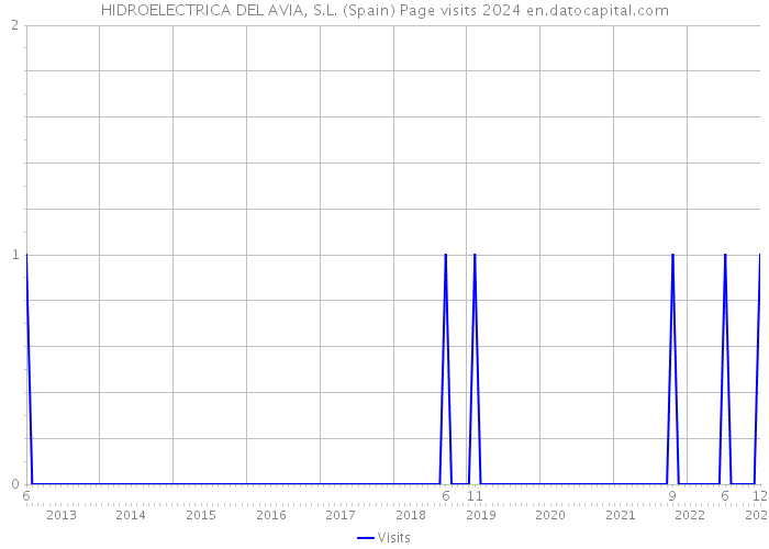 HIDROELECTRICA DEL AVIA, S.L. (Spain) Page visits 2024 