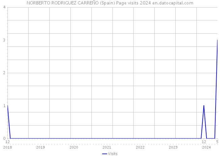 NORBERTO RODRIGUEZ CARREÑO (Spain) Page visits 2024 