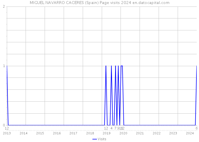 MIGUEL NAVARRO CACERES (Spain) Page visits 2024 