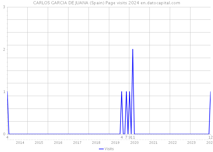 CARLOS GARCIA DE JUANA (Spain) Page visits 2024 