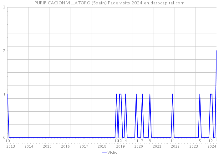 PURIFICACION VILLATORO (Spain) Page visits 2024 