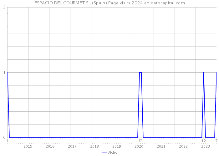 ESPACIO DEL GOURMET SL (Spain) Page visits 2024 