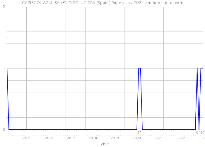 CAPISCOL AZUL SA (EN DISOLUCION) (Spain) Page visits 2024 