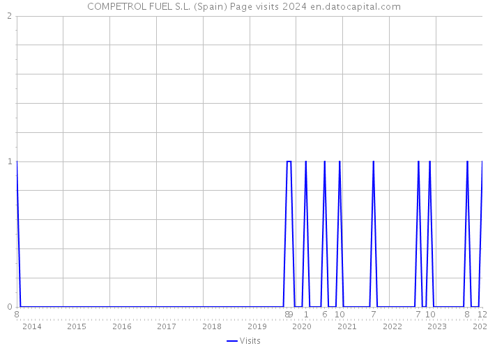 COMPETROL FUEL S.L. (Spain) Page visits 2024 
