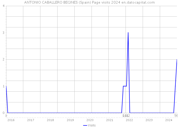 ANTONIO CABALLERO BEGINES (Spain) Page visits 2024 