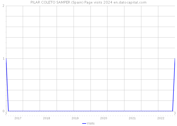 PILAR COLETO SAMPER (Spain) Page visits 2024 
