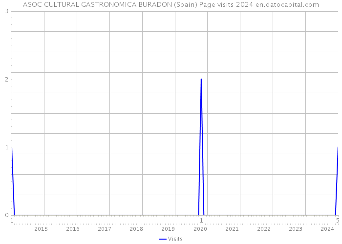 ASOC CULTURAL GASTRONOMICA BURADON (Spain) Page visits 2024 