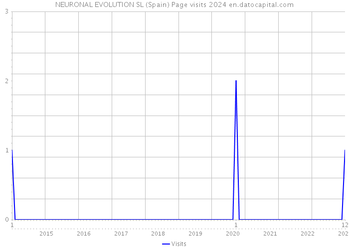 NEURONAL EVOLUTION SL (Spain) Page visits 2024 