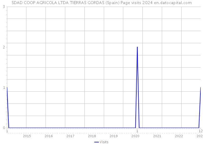 SDAD COOP AGRICOLA LTDA TIERRAS GORDAS (Spain) Page visits 2024 