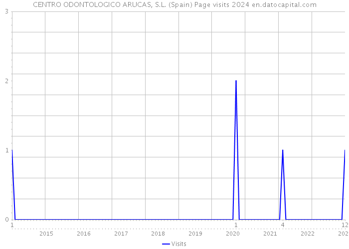 CENTRO ODONTOLOGICO ARUCAS, S.L. (Spain) Page visits 2024 