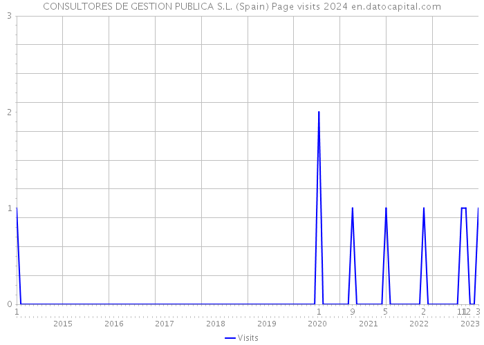 CONSULTORES DE GESTION PUBLICA S.L. (Spain) Page visits 2024 