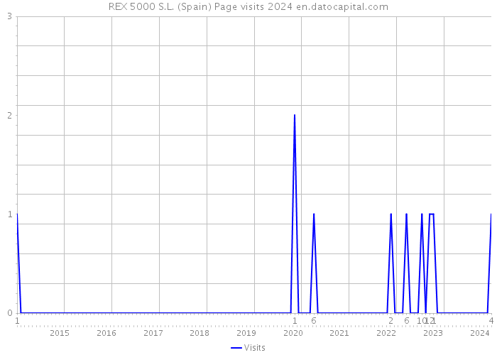 REX 5000 S.L. (Spain) Page visits 2024 