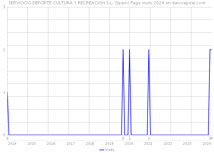 SERVIOCIO DEPORTE CULTURA Y RECREACION S.L. (Spain) Page visits 2024 