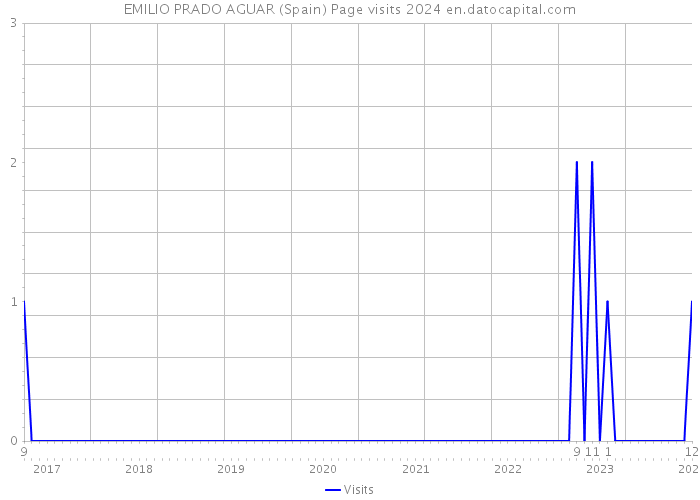 EMILIO PRADO AGUAR (Spain) Page visits 2024 