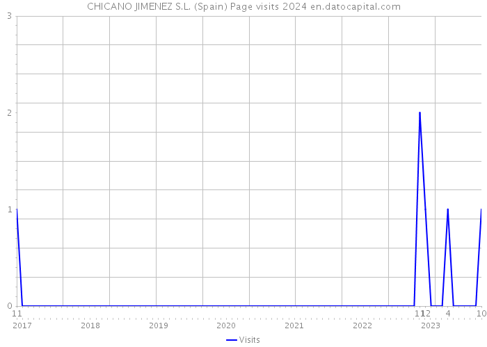 CHICANO JIMENEZ S.L. (Spain) Page visits 2024 