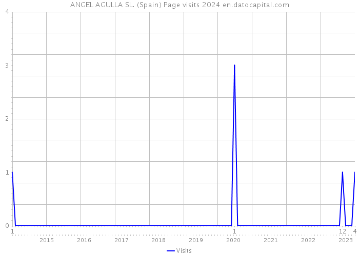 ANGEL AGULLA SL. (Spain) Page visits 2024 