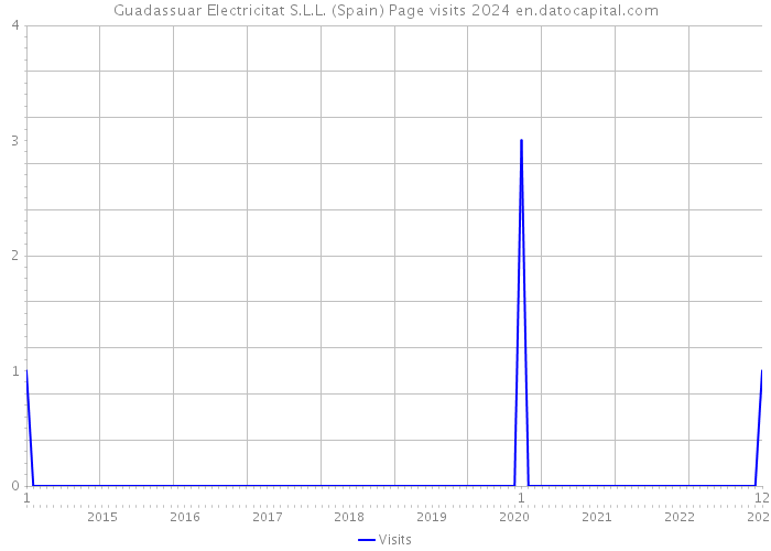 Guadassuar Electricitat S.L.L. (Spain) Page visits 2024 