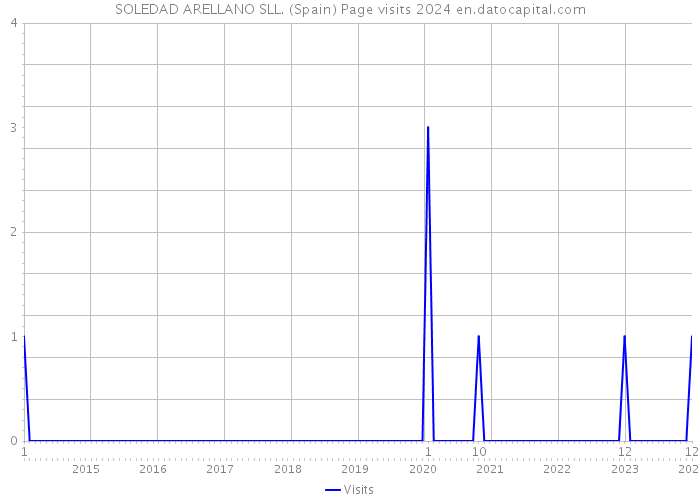 SOLEDAD ARELLANO SLL. (Spain) Page visits 2024 