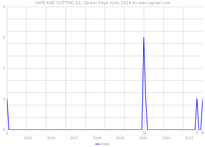 CAFE AND CUTTING S.L. (Spain) Page visits 2024 