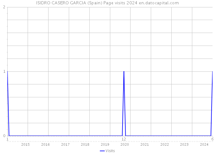 ISIDRO CASERO GARCIA (Spain) Page visits 2024 